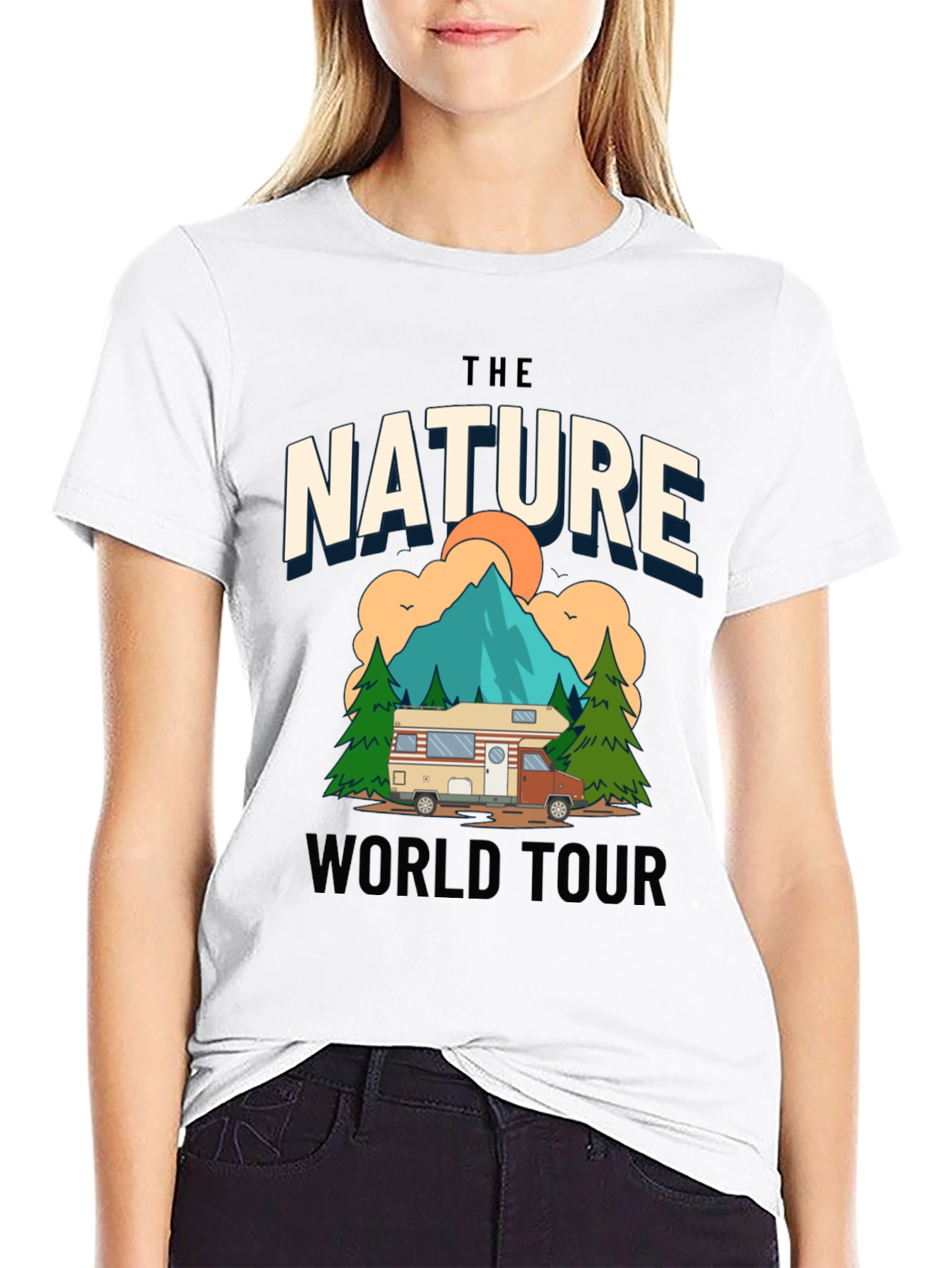 Nature World Tour Graphic Tee - Adventure Awaits!