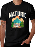 Nature World Tour Graphic Tee - Adventure Awaits!