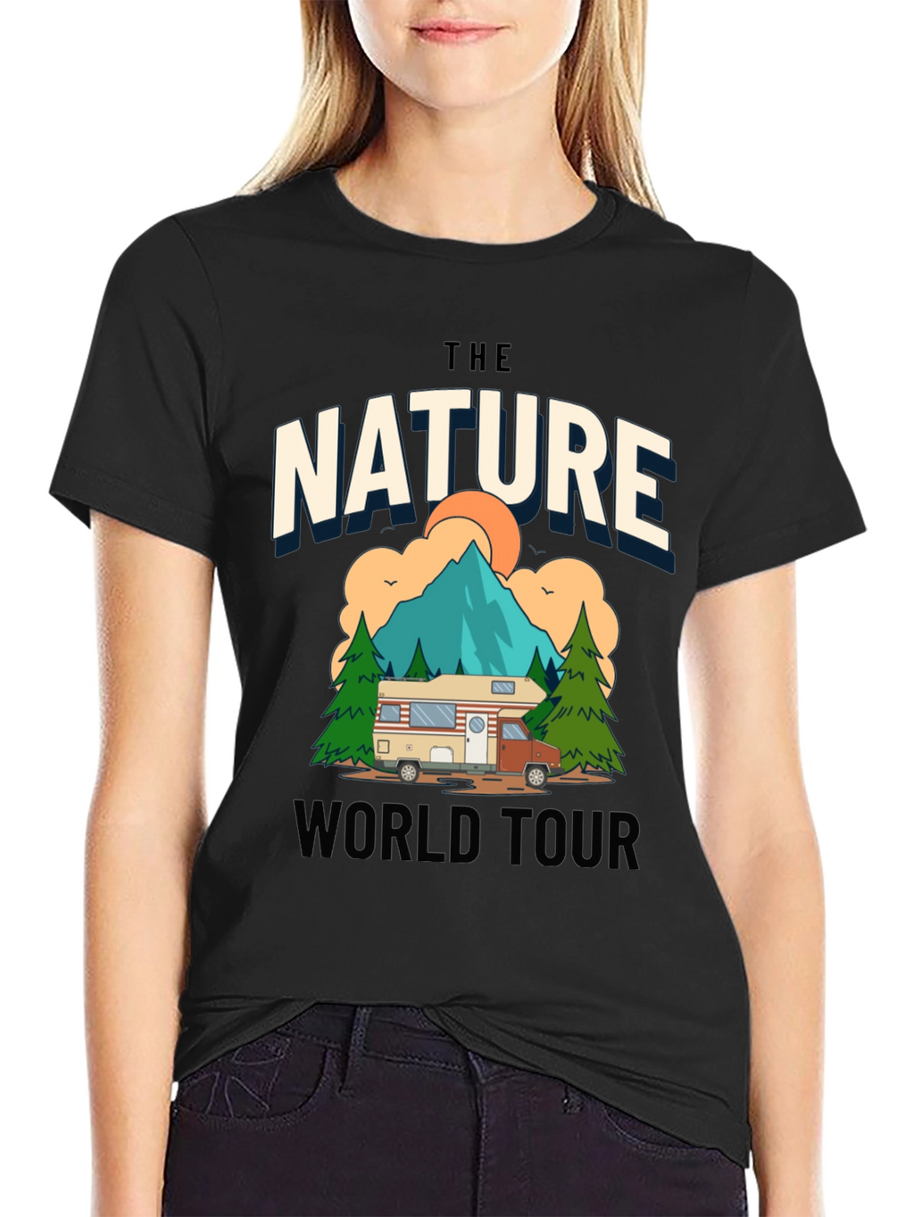 Nature World Tour Graphic Tee - Adventure Awaits!
