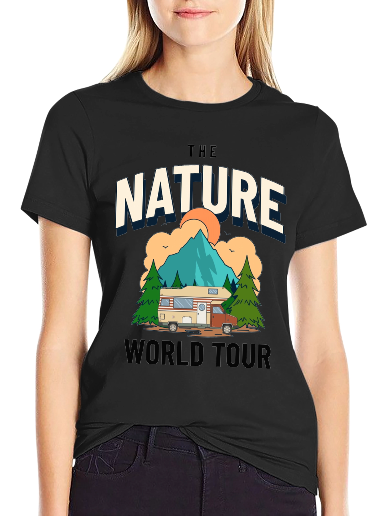 Nature World Tour Graphic Tee - Adventure Awaits!