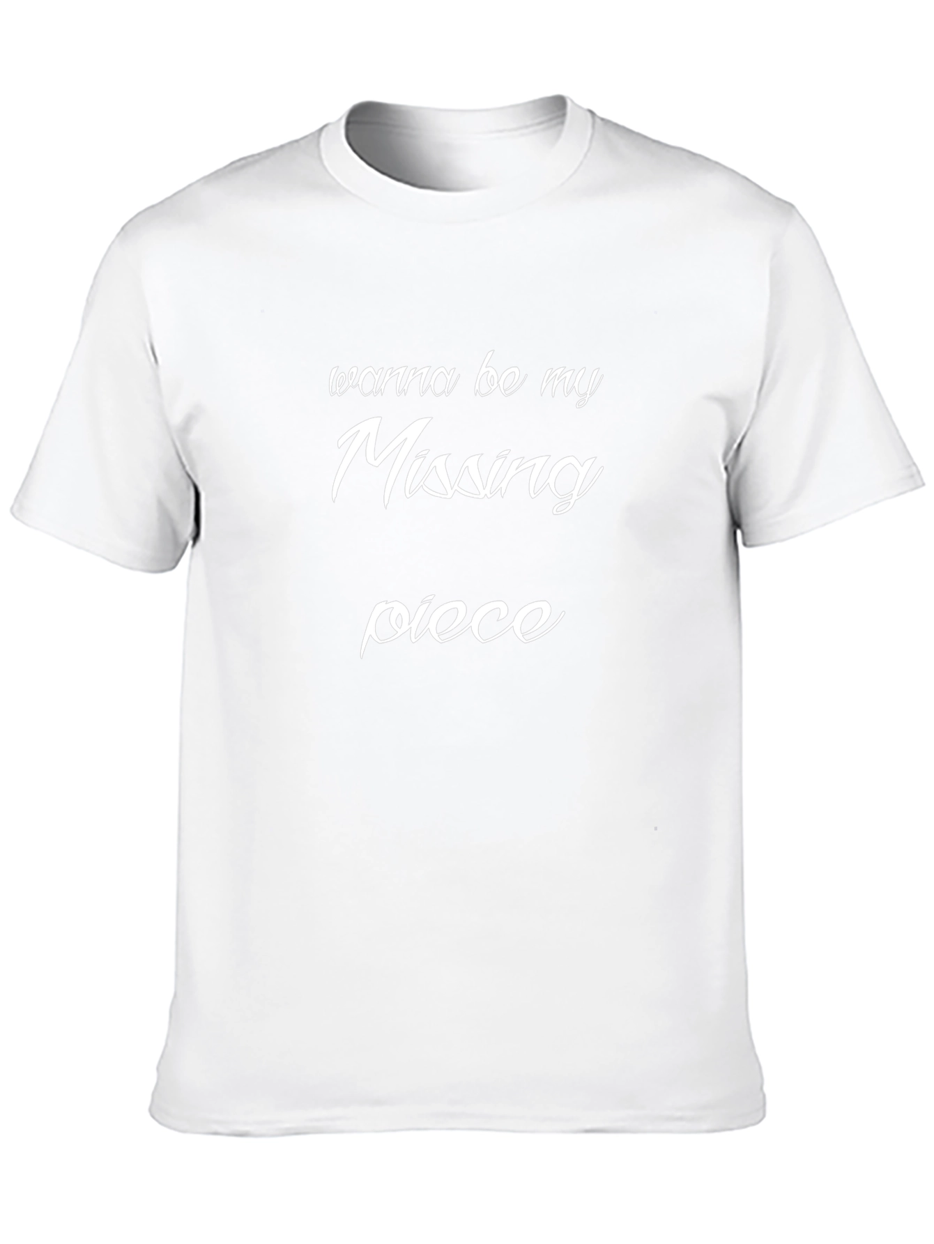 Missing Piece Graphic Tee - Black Cotton Comfort