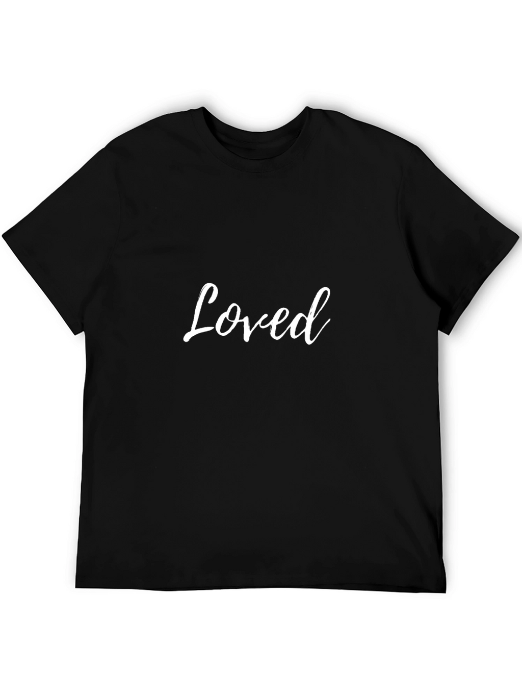 Loved Graphic Tee - Stylish Black T-Shirt