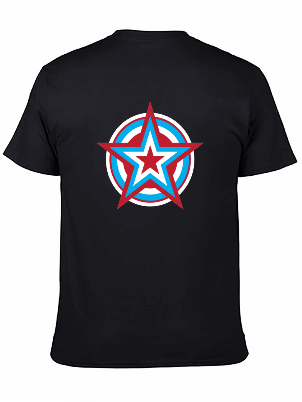 Star Shield Graphic Tee - Mens Black T-Shirt