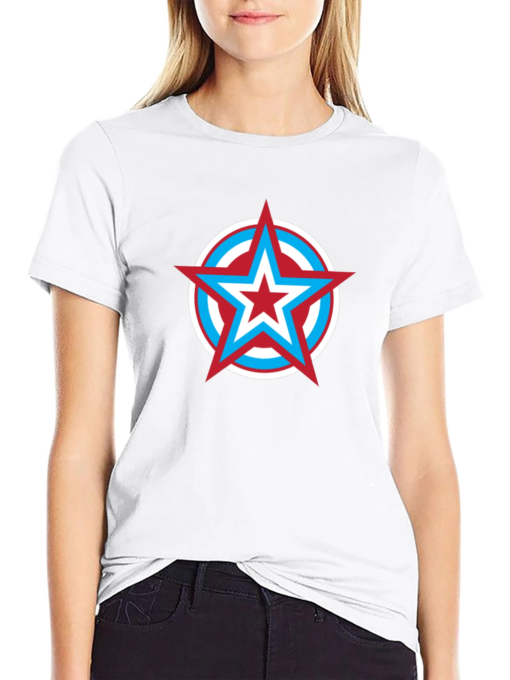 Star Shield Graphic Tee - Mens Black T-Shirt