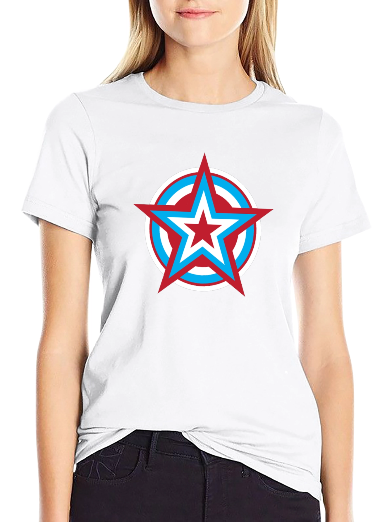 Star Shield Graphic Tee - Mens Black T-Shirt