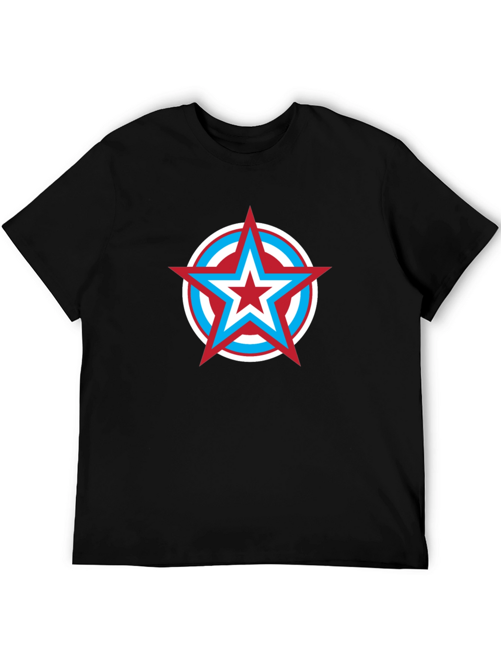 Star Shield Graphic Tee - Mens Black T-Shirt