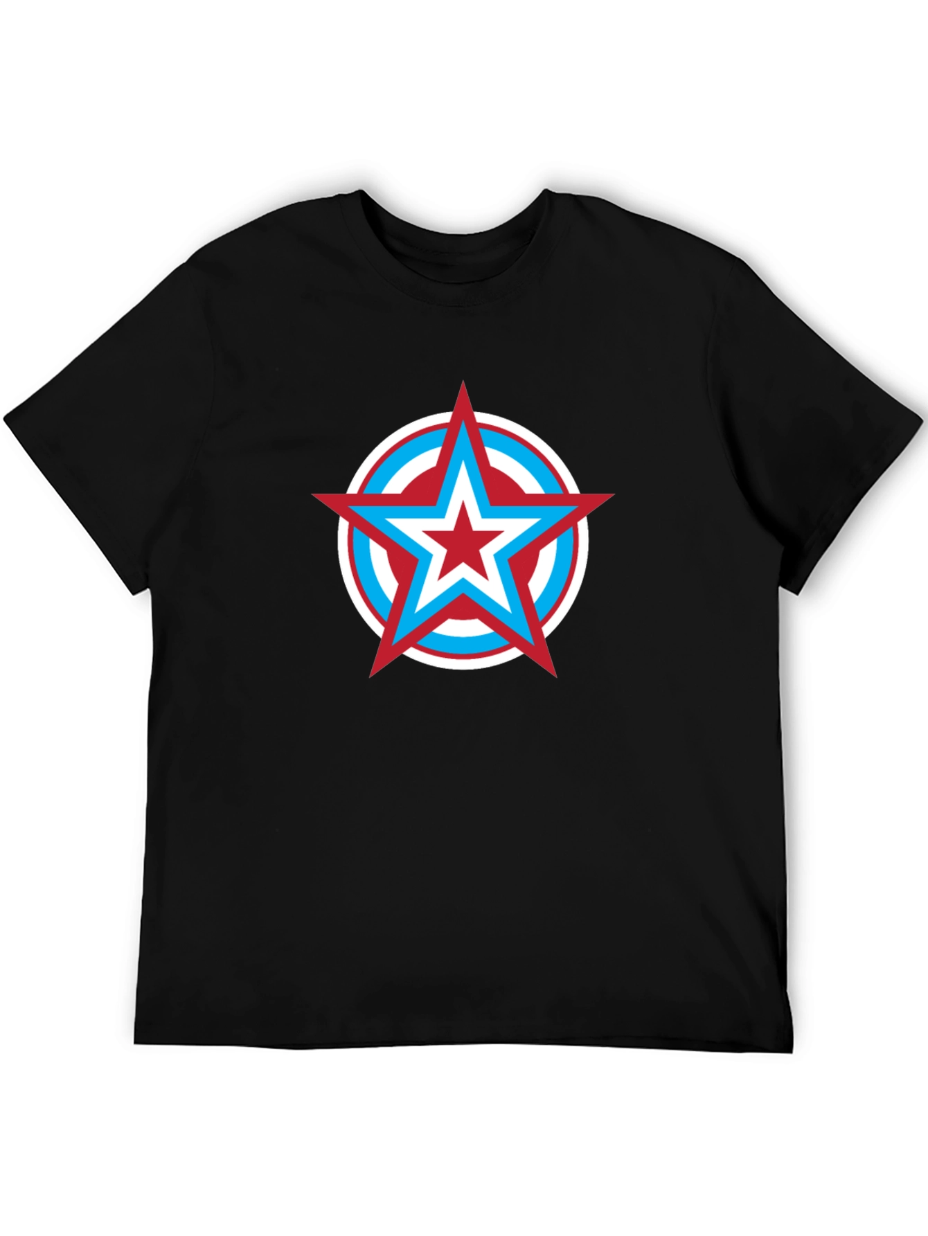 Star Shield Graphic Tee - Mens Black T-Shirt
