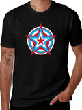 Star Shield Graphic Tee - Mens Black T-Shirt
