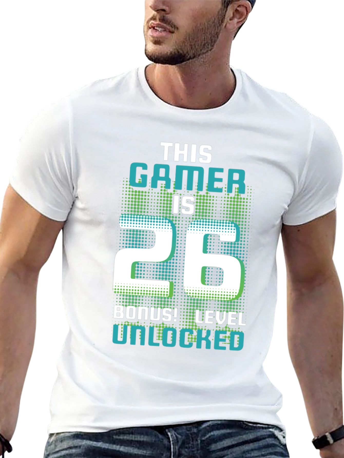 Gamer 26th Birthday Level Unlocked Graphic Tee