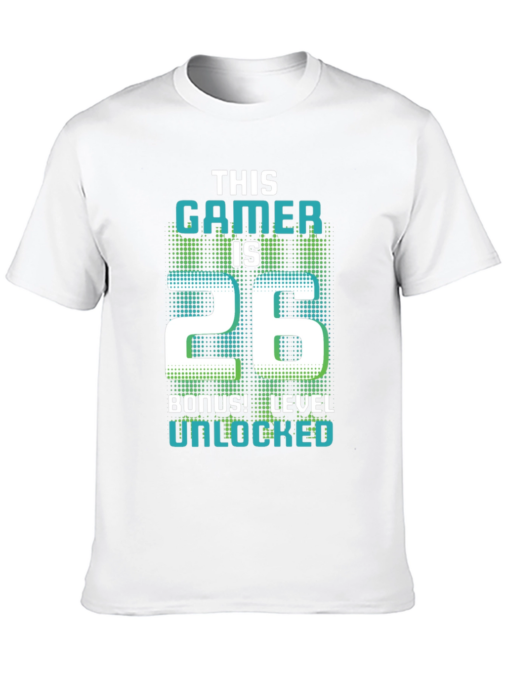 Gamer 26th Birthday Level Unlocked Graphic Tee
