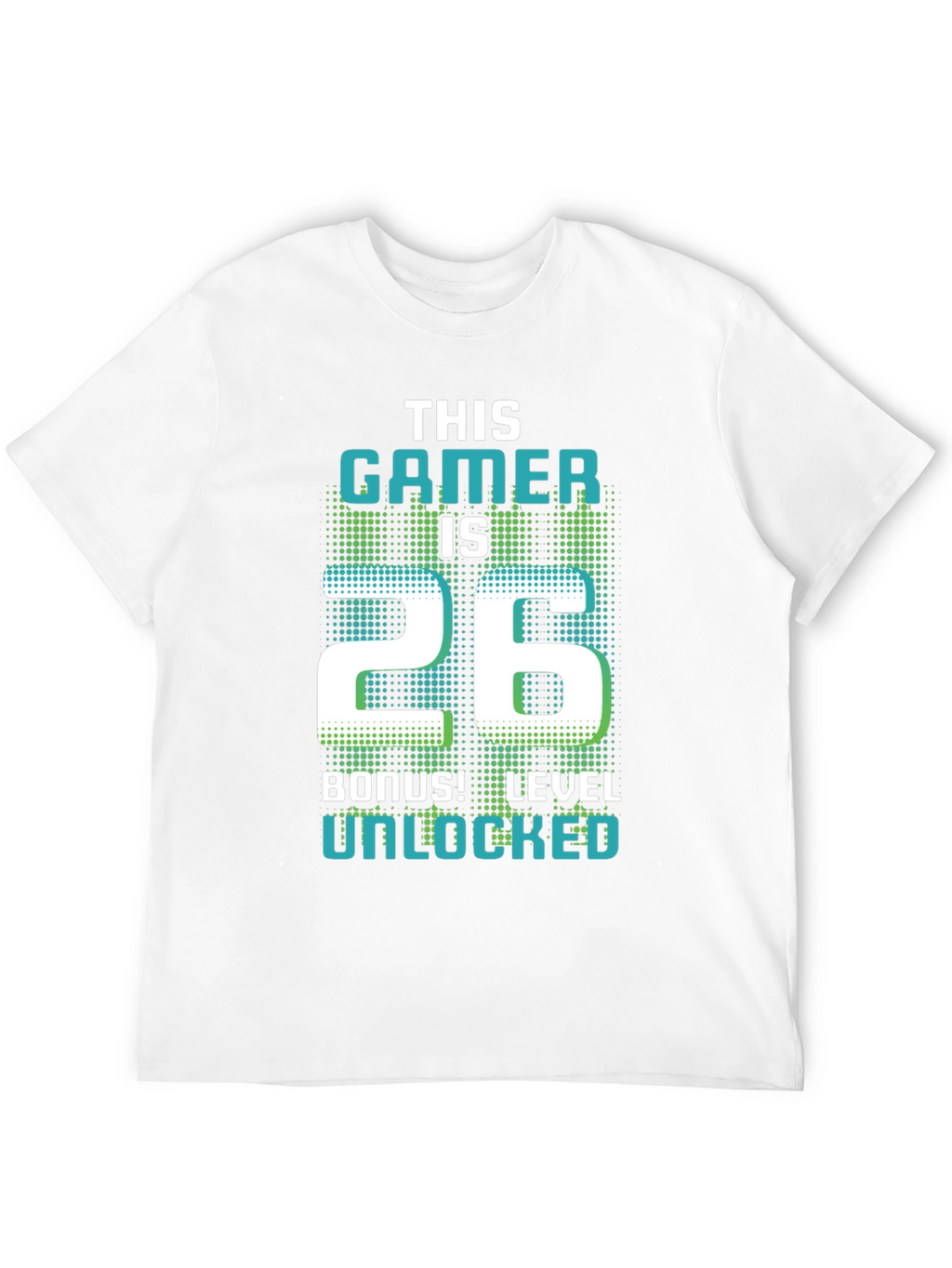 Gamer 26th Birthday Level Unlocked Graphic Tee