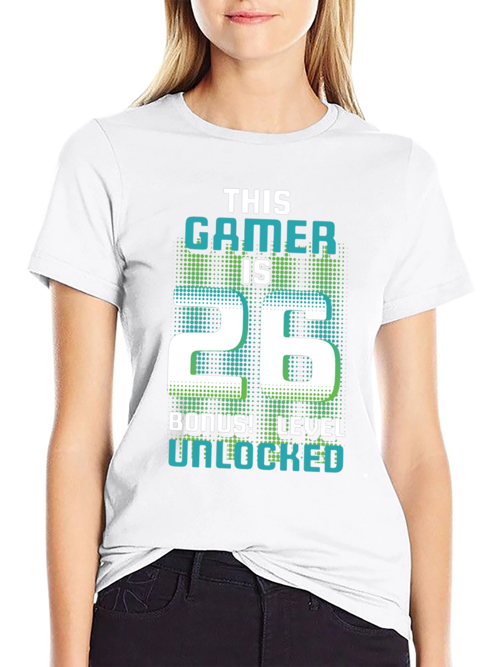 Gamer 26th Birthday Level Unlocked Graphic Tee