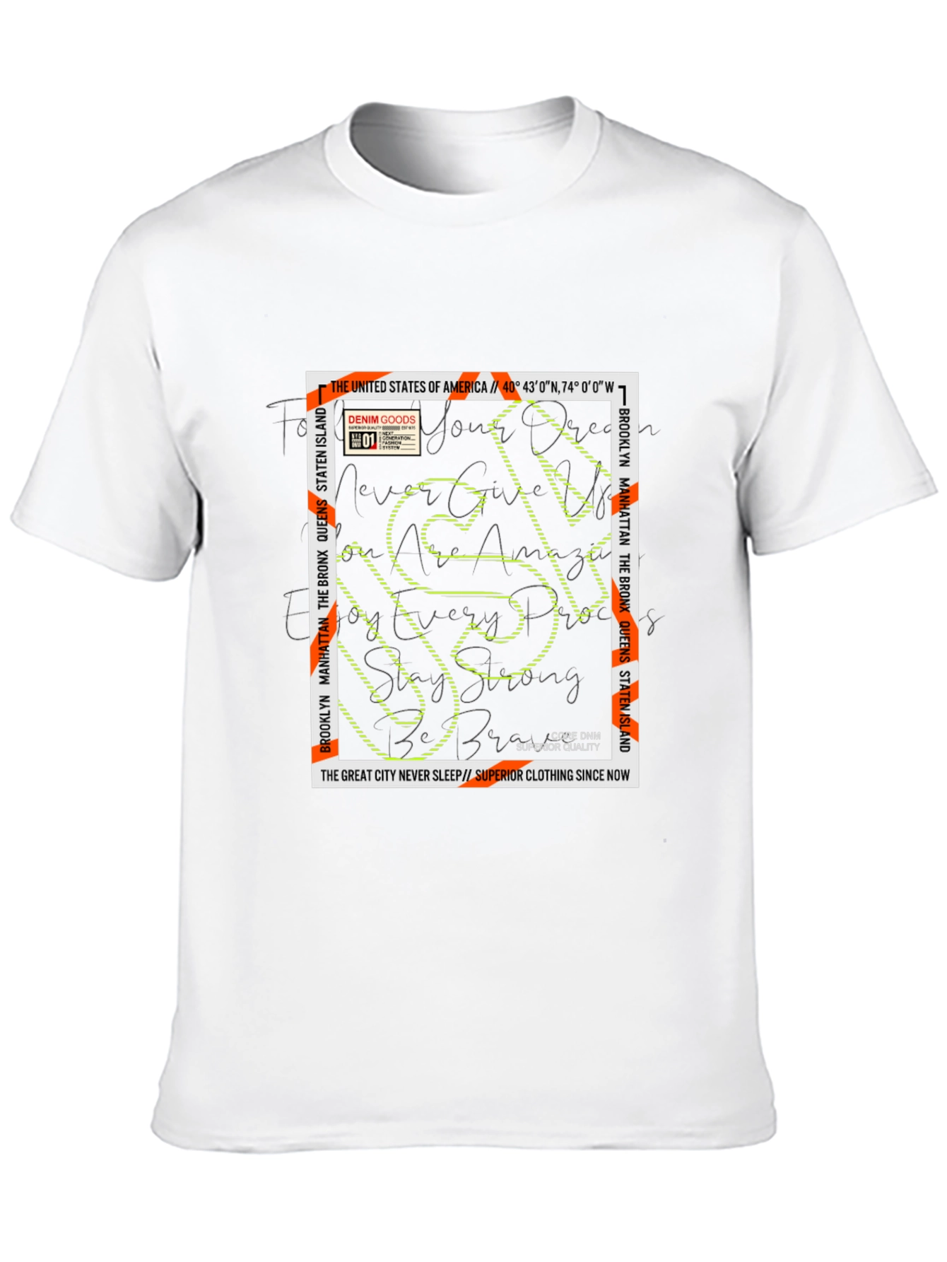 NYC Graphic Print Mens T-Shirt