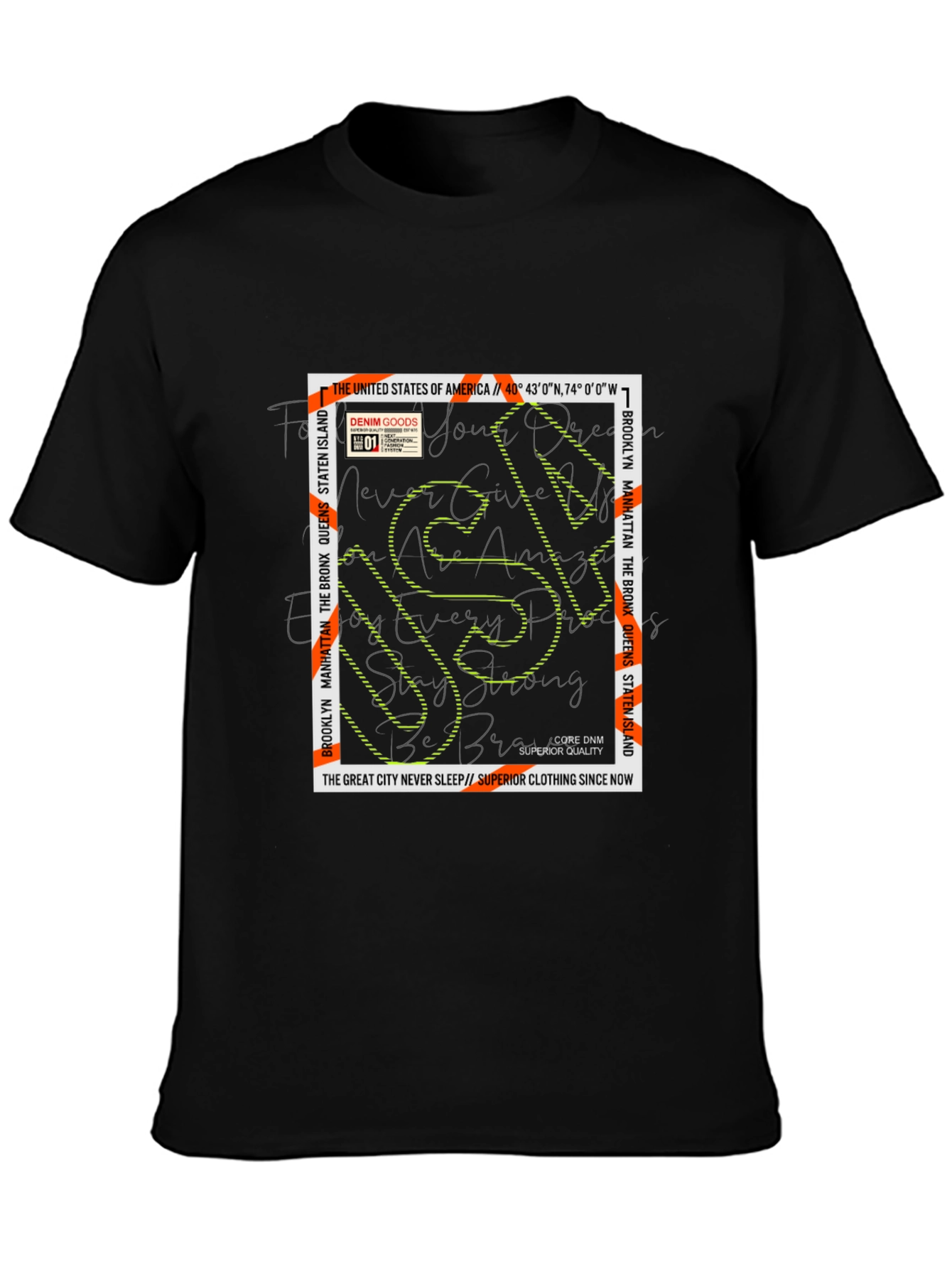 NYC Graphic Print Mens T-Shirt