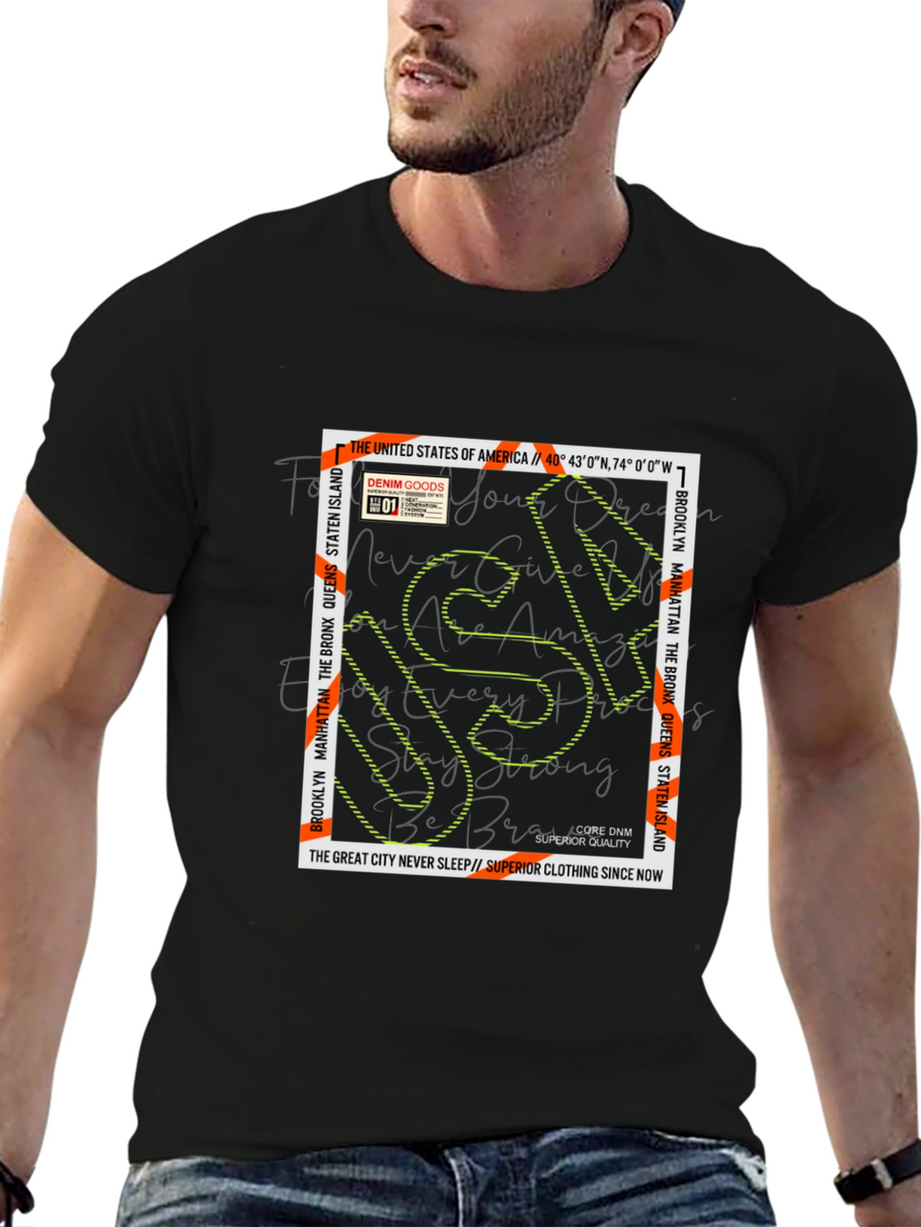 NYC Graphic Print Mens T-Shirt