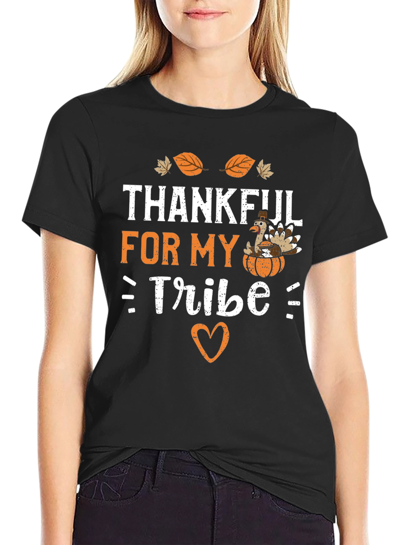 Thankful for My Tribe Thanksgiving T-Shirt