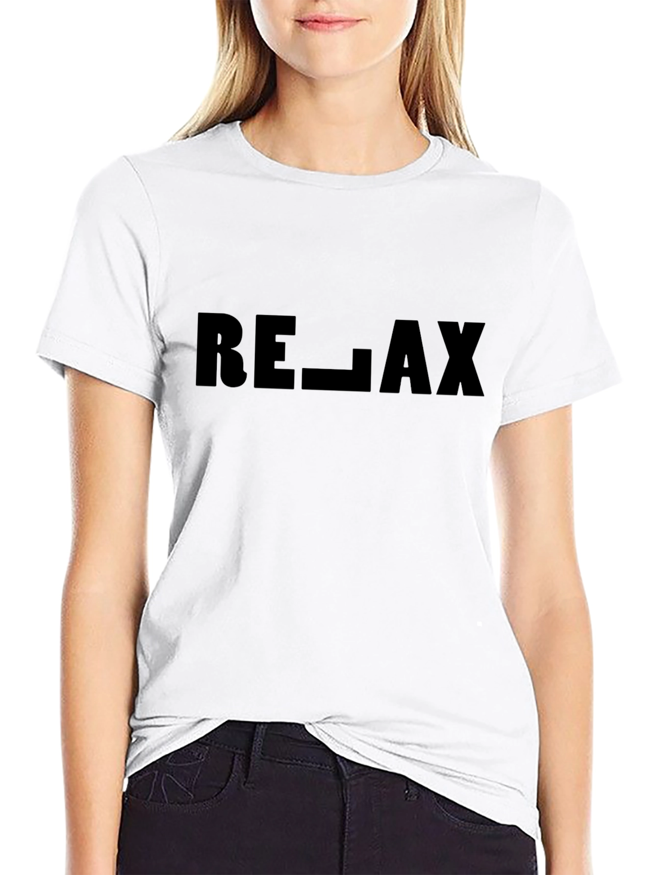 Relax Graphic Tee - Black Comfort Fit