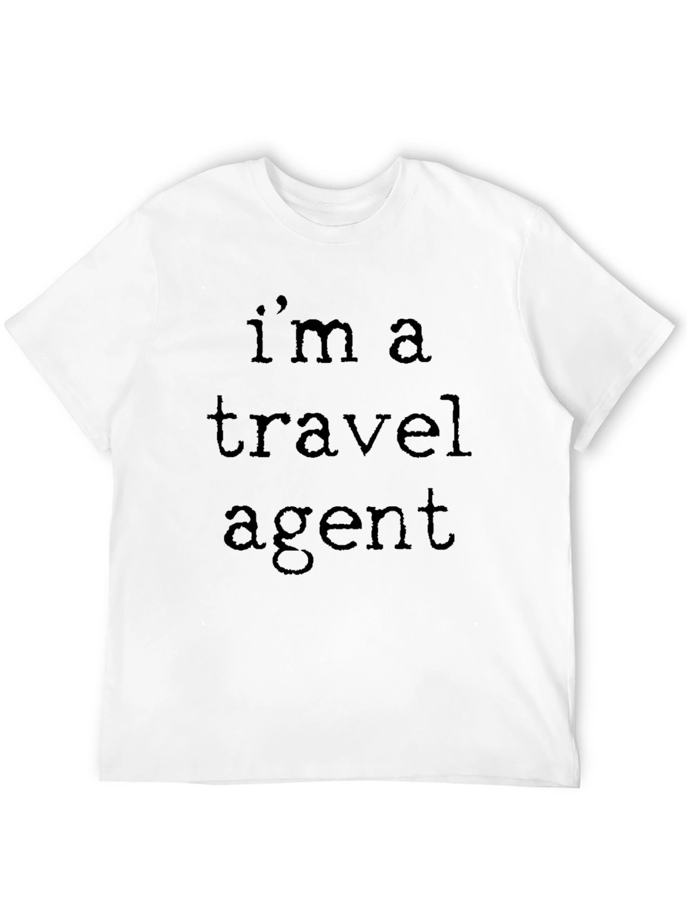 Travel Agent T-Shirt - Black Crew Neck