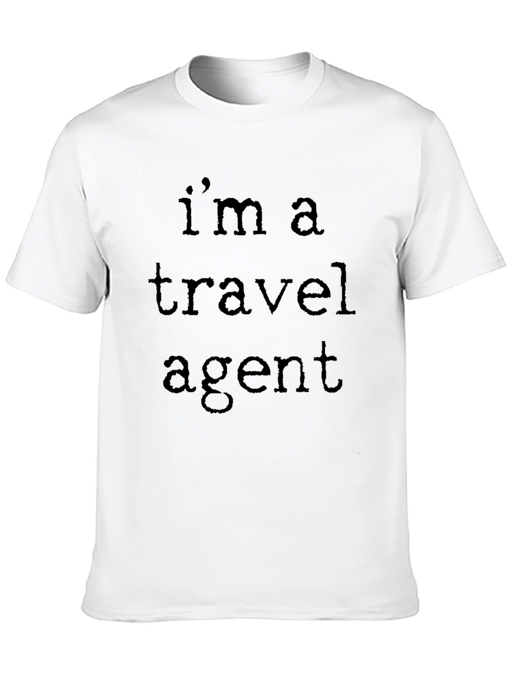 Travel Agent T-Shirt - Black Crew Neck