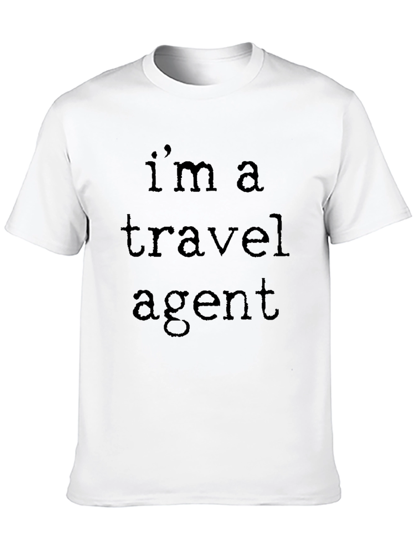 Travel Agent T-Shirt - Black Crew Neck