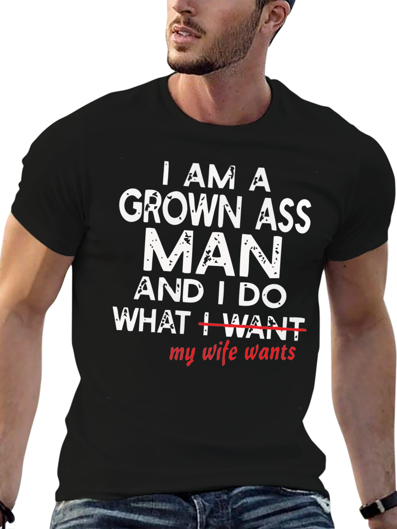 Grown Ass Man - Humorous Graphic T-Shirt