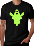Spooky Ghost Graphic Tee - Halloween Costume T-Shirt