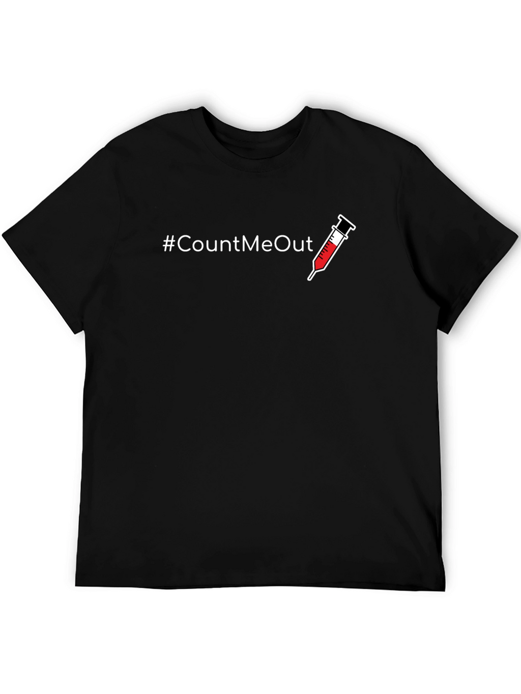 #CountMeOut Graphic T-Shirt - Bold Anti-Vaccine Statement Tee
