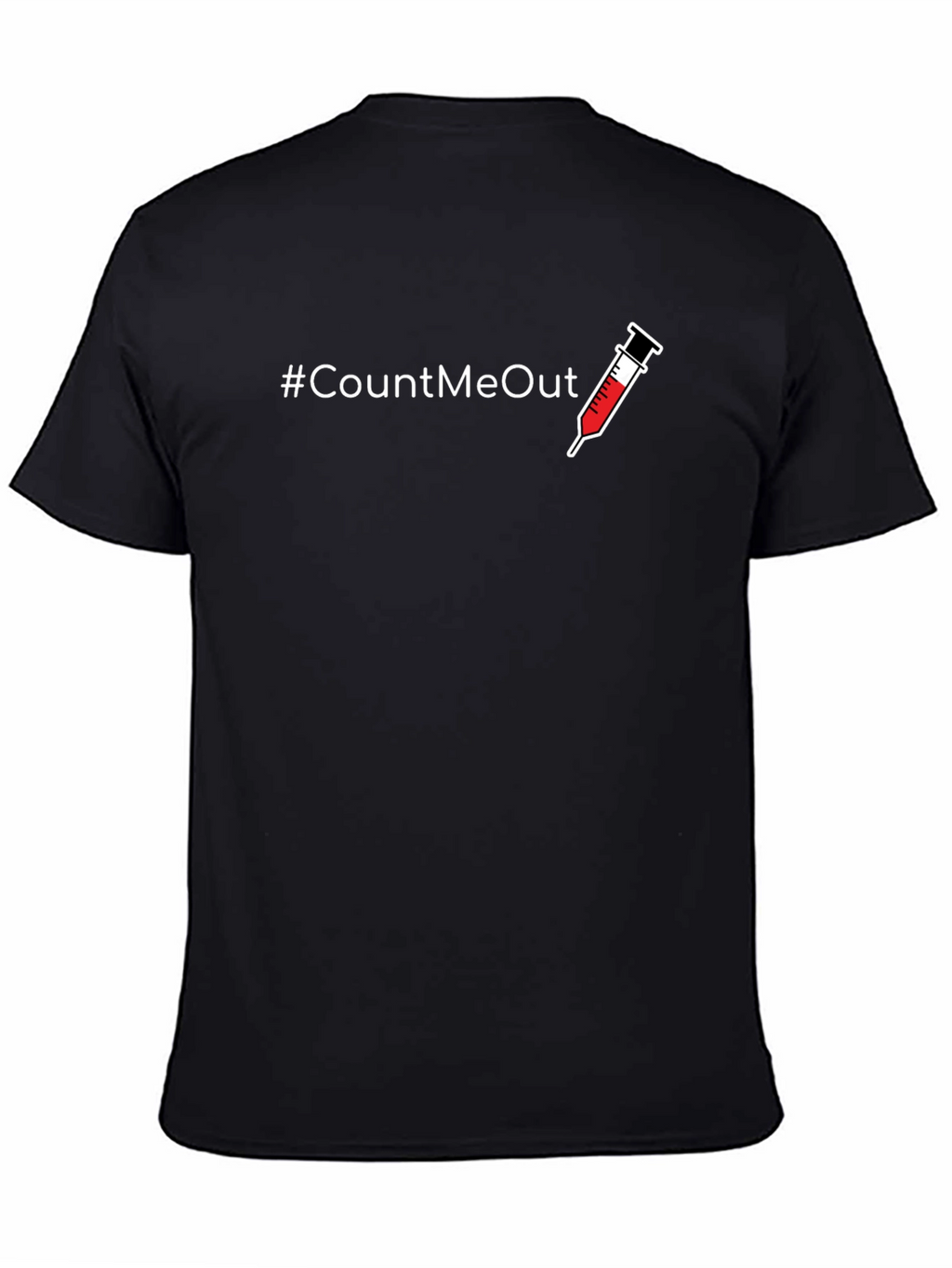 #CountMeOut Graphic T-Shirt - Bold Anti-Vaccine Statement Tee