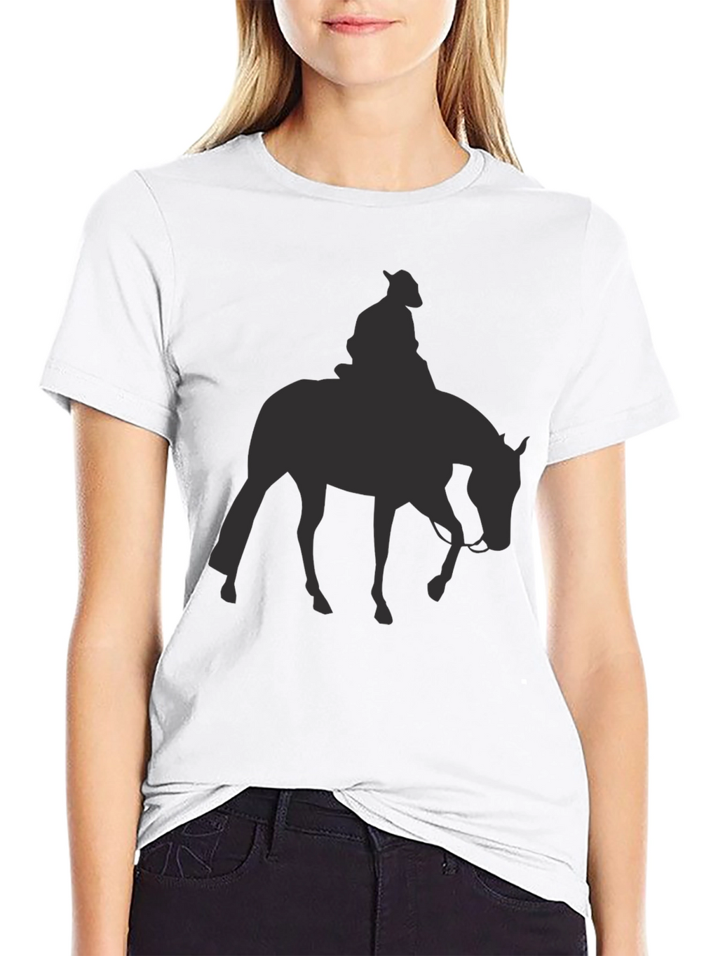 Cowboy Silhouette Black T-Shirt