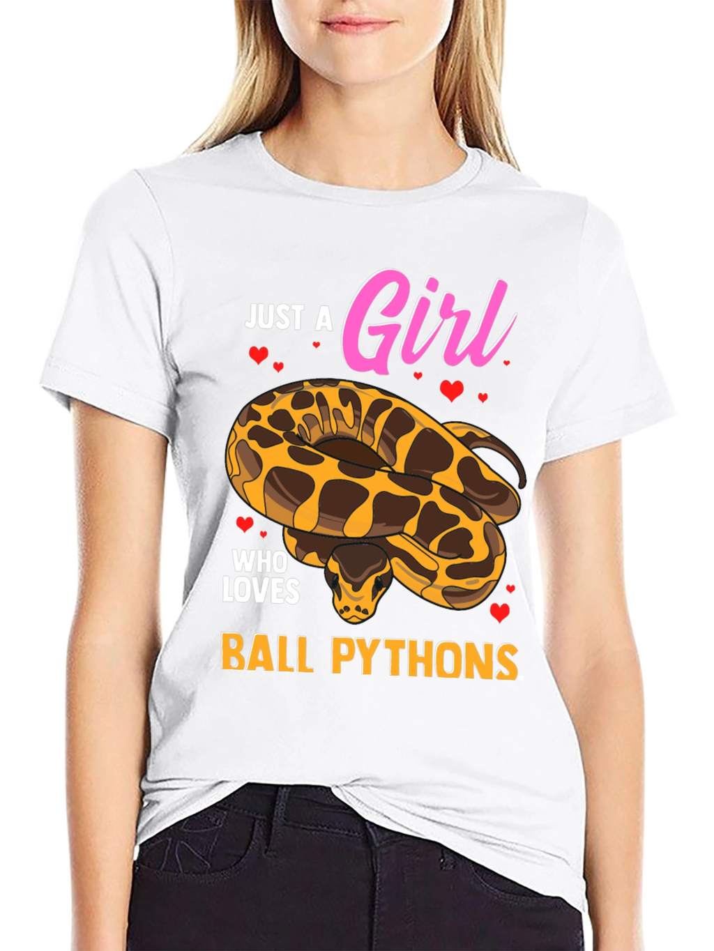 Just a Girl Who Loves Ball Pythons T-Shirt