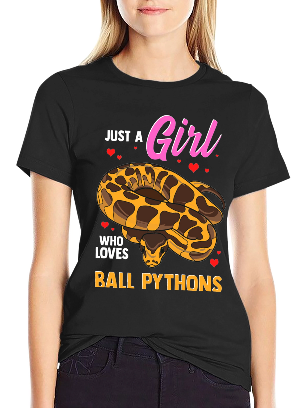 Just a Girl Who Loves Ball Pythons T-Shirt