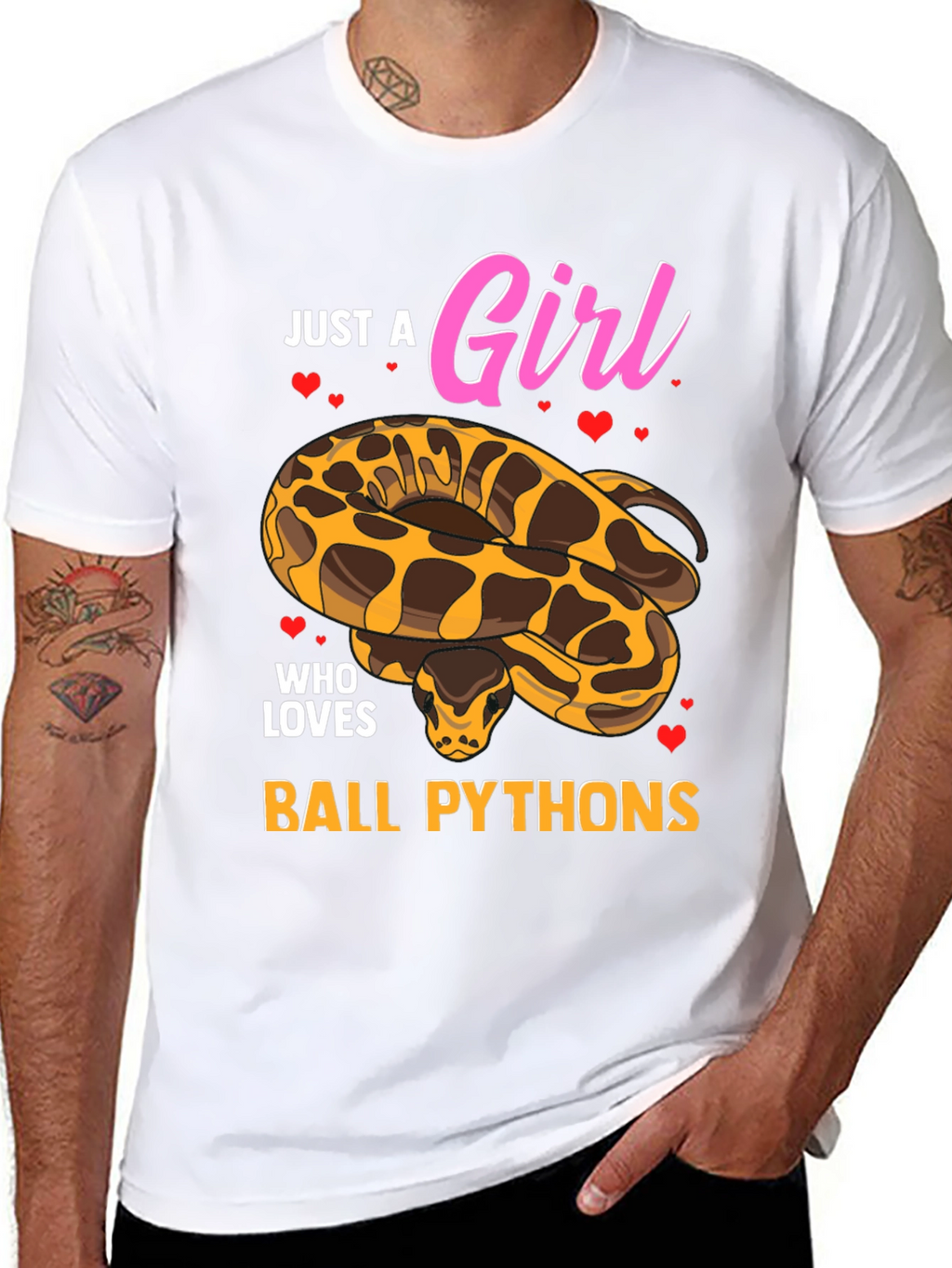 Just a Girl Who Loves Ball Pythons T-Shirt