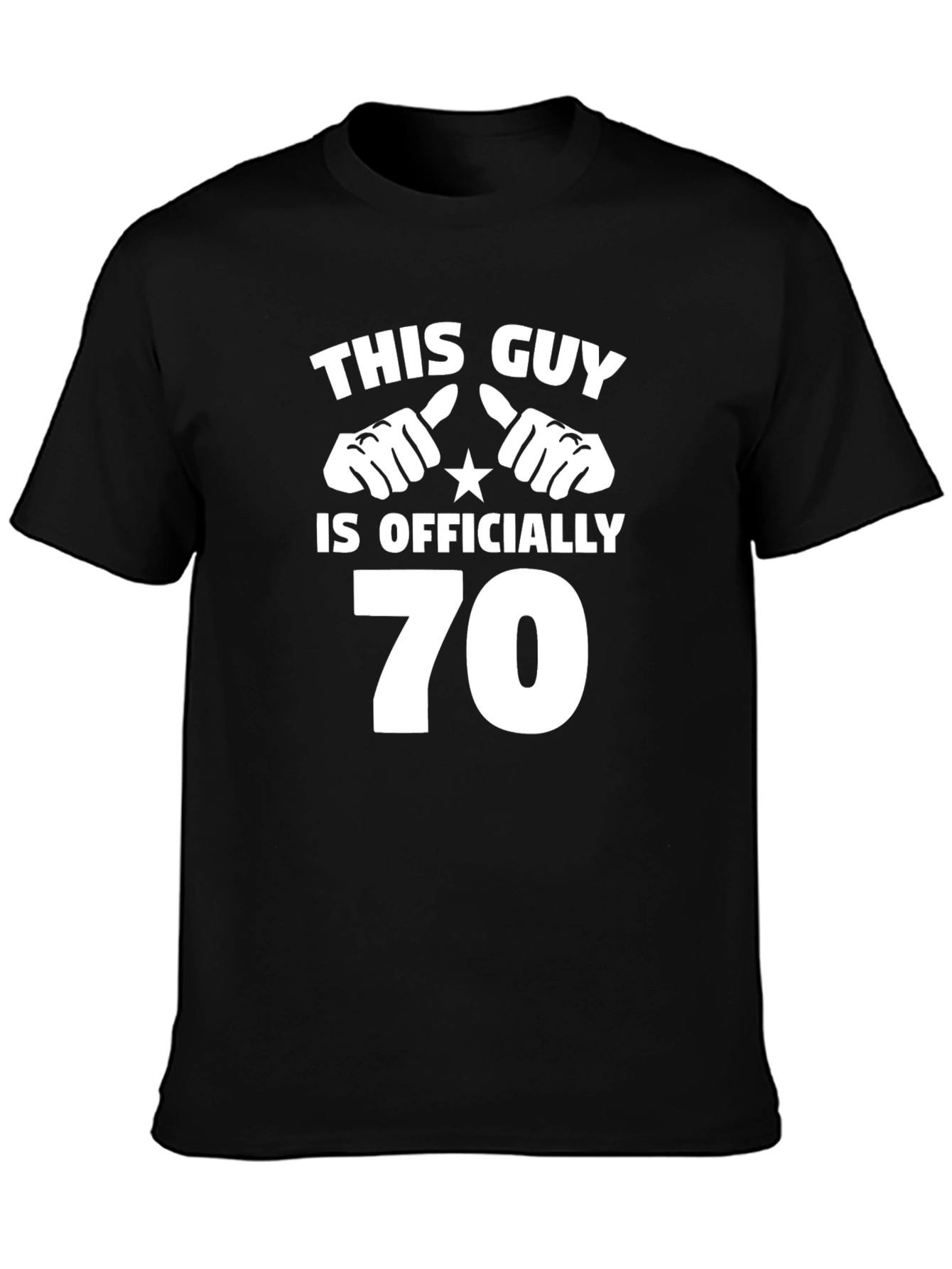 Funny 70th Birthday T-Shirt - This Guy is Officially 70