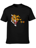 We Are Brave Tiger Graphic T-Shirt - Black
