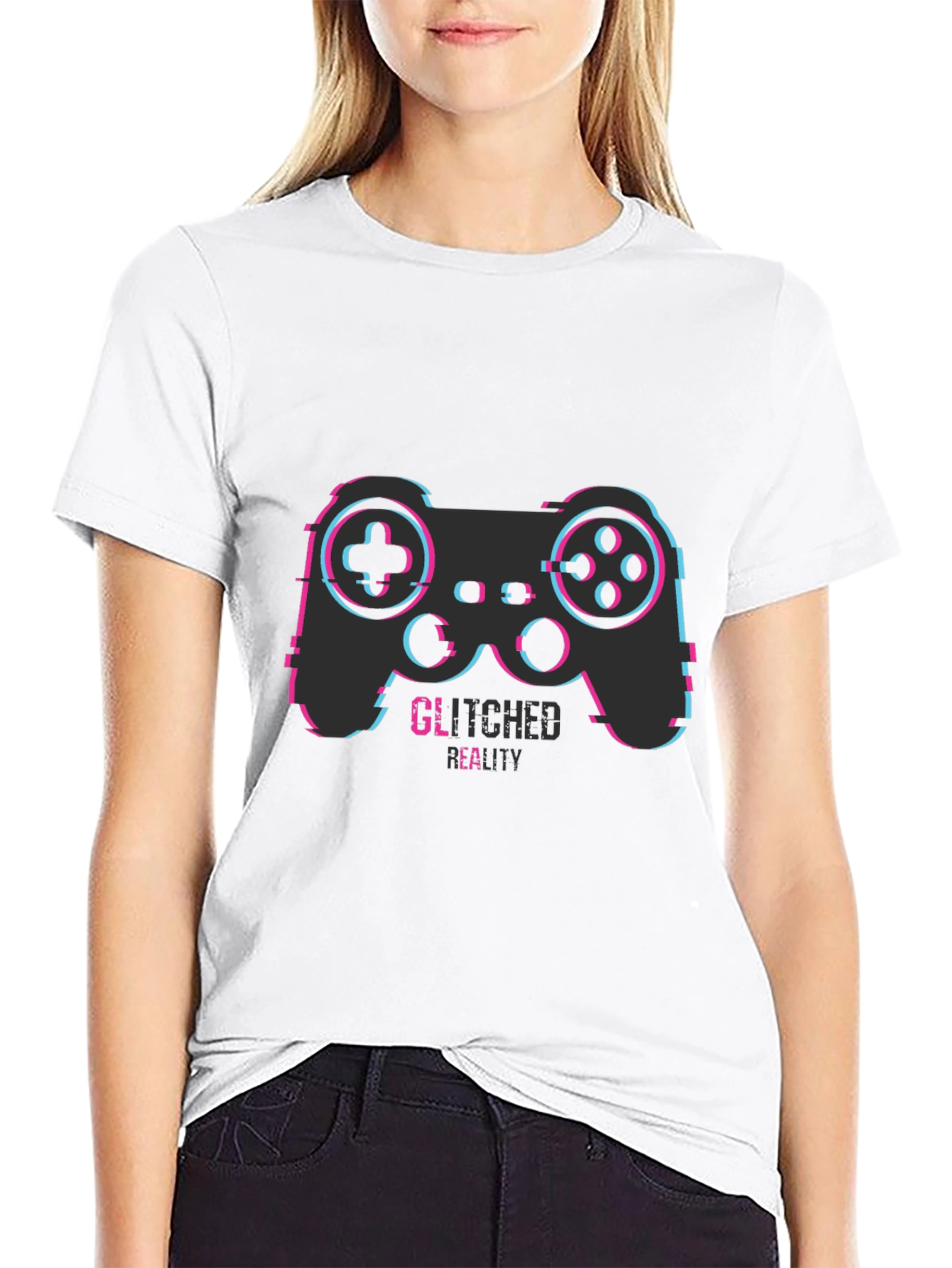 Glitched Reality Gaming T-Shirt