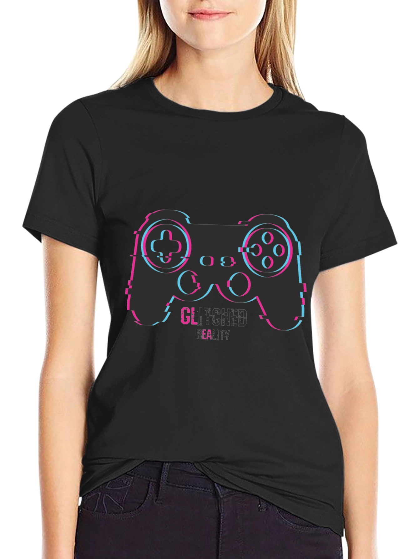 Glitched Reality Gaming T-Shirt