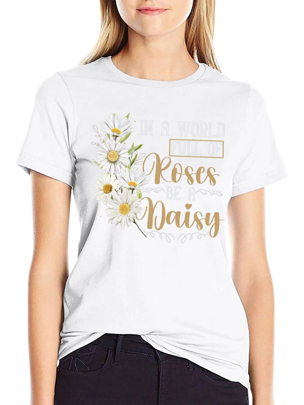 Be a Daisy T-Shirt - Floral Graphic Tee