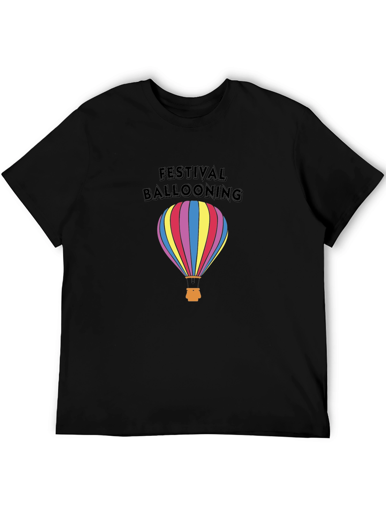 Festival Ballooning Black T-Shirt