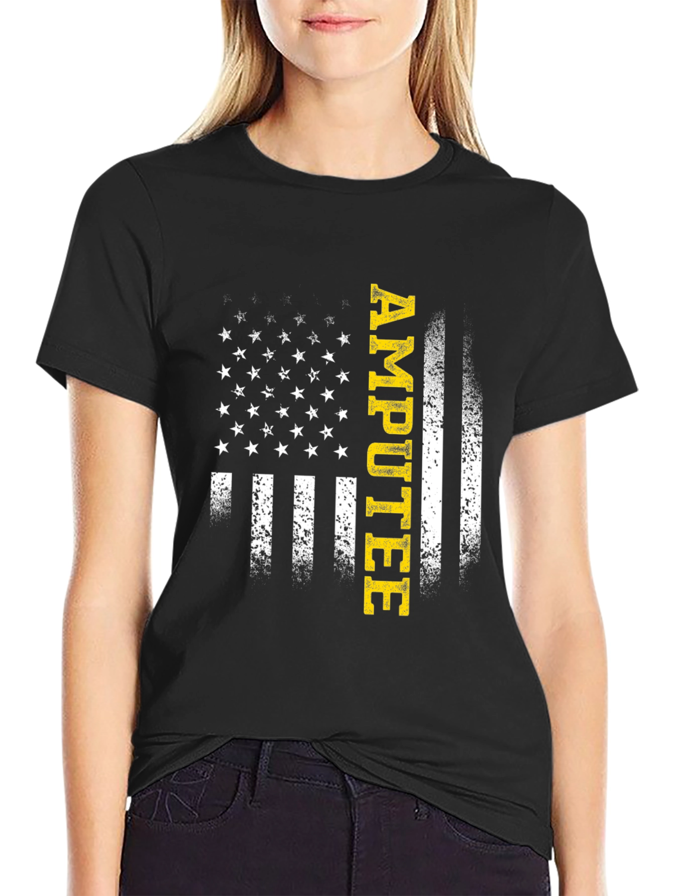 Amputee American Flag Graphic Tee