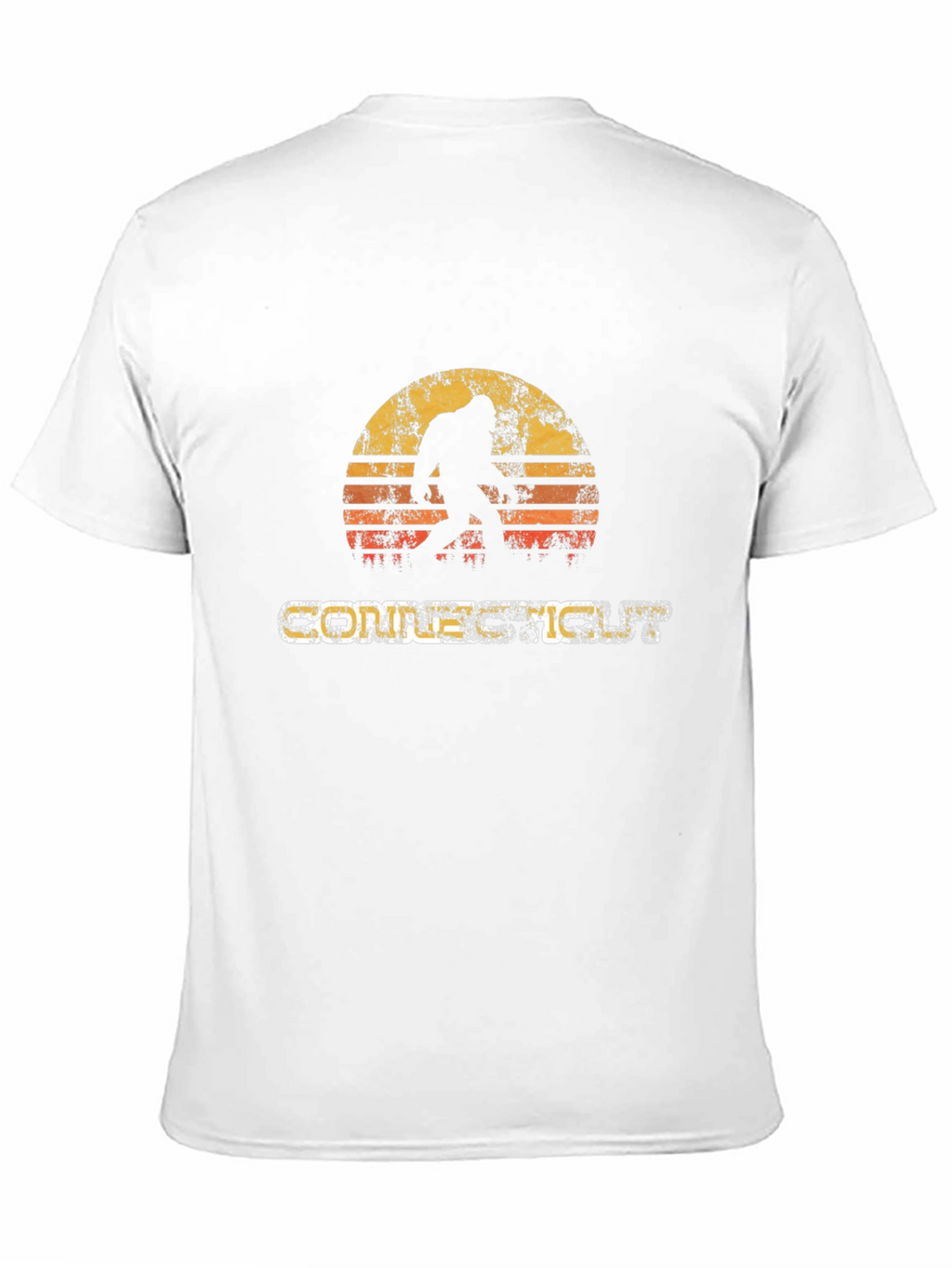 Retro Bigfoot Sunset T-Shirt - Cryptid Lover Tee