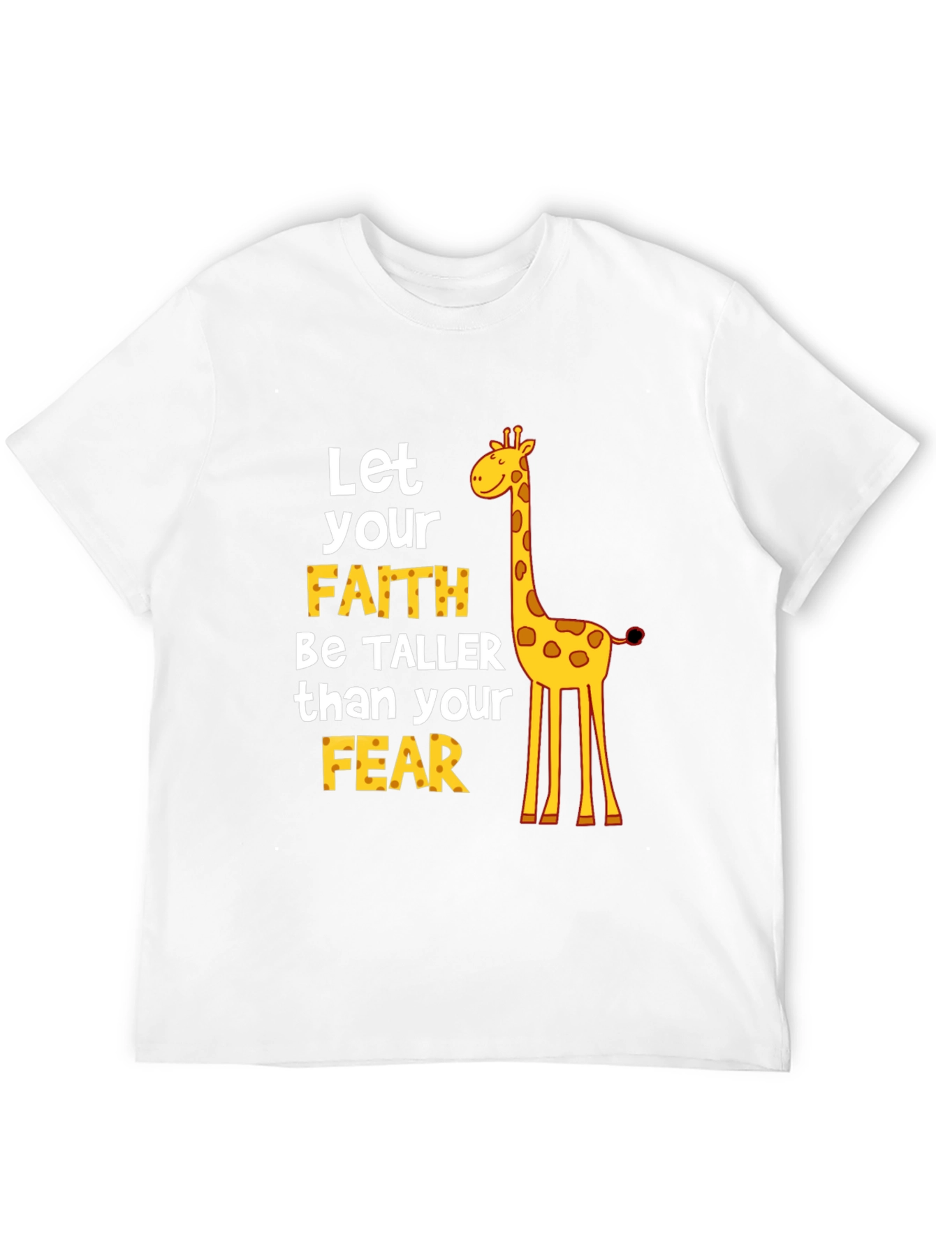 Faith Over Fear Giraffe Graphic Tee
