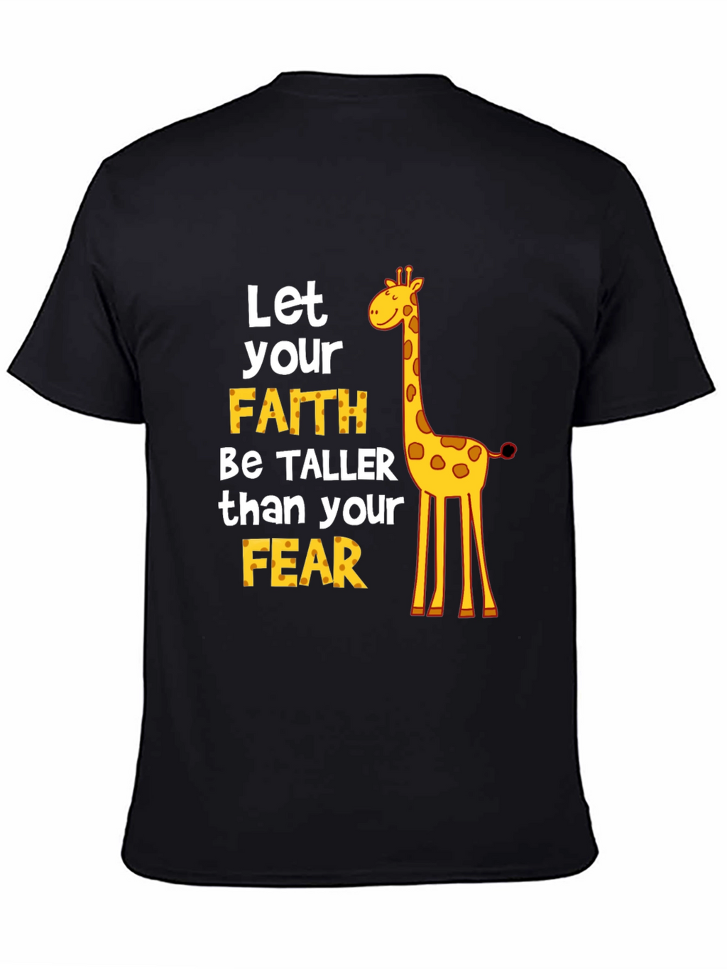 Faith Over Fear Giraffe Graphic Tee