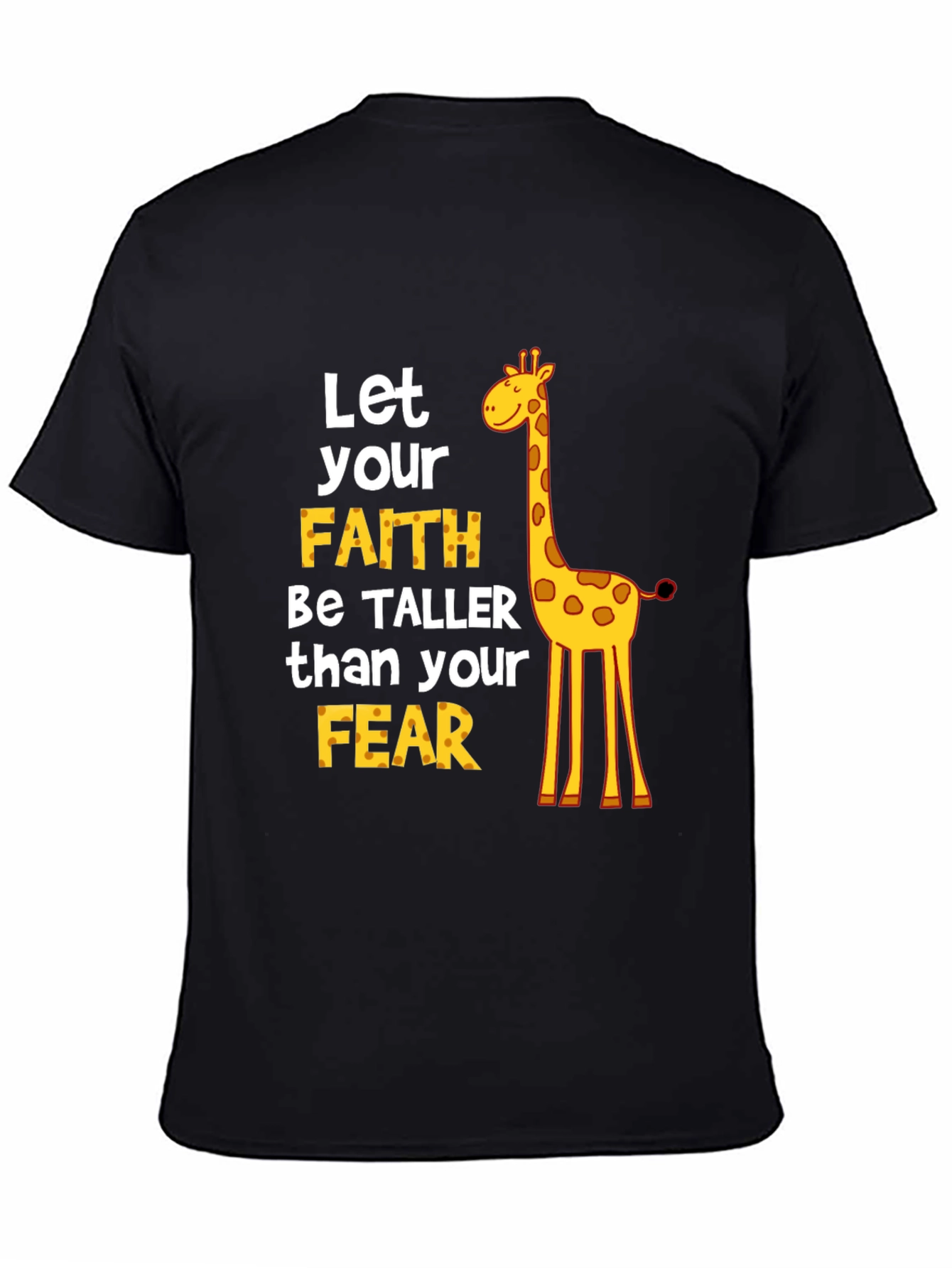 Faith Over Fear Giraffe Graphic Tee