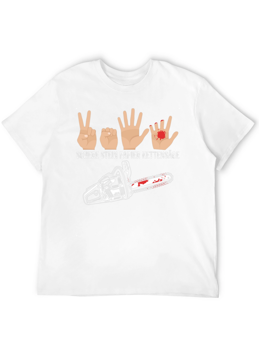 Rock Paper Scissors Chainsaw T-Shirt