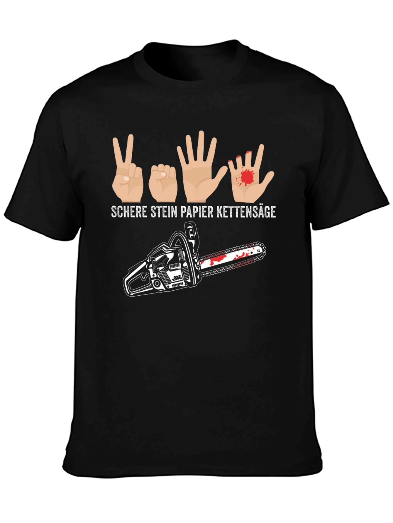 Rock Paper Scissors Chainsaw T-Shirt