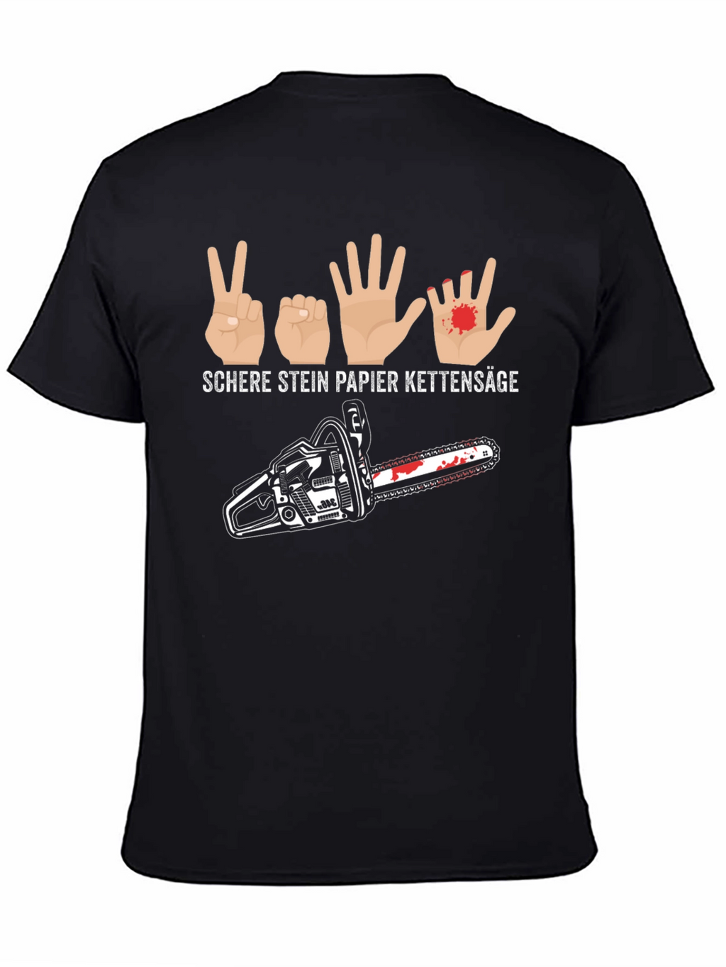 Rock Paper Scissors Chainsaw T-Shirt