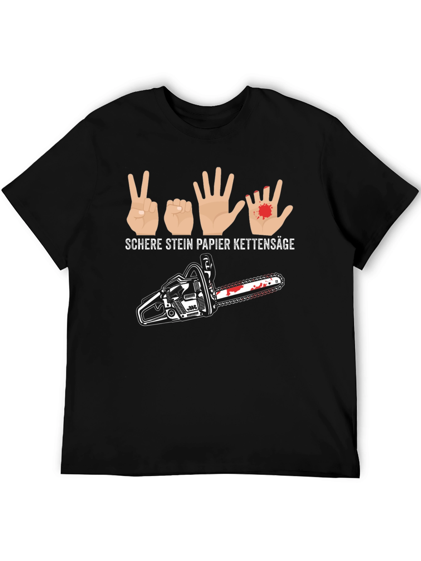 Rock Paper Scissors Chainsaw T-Shirt