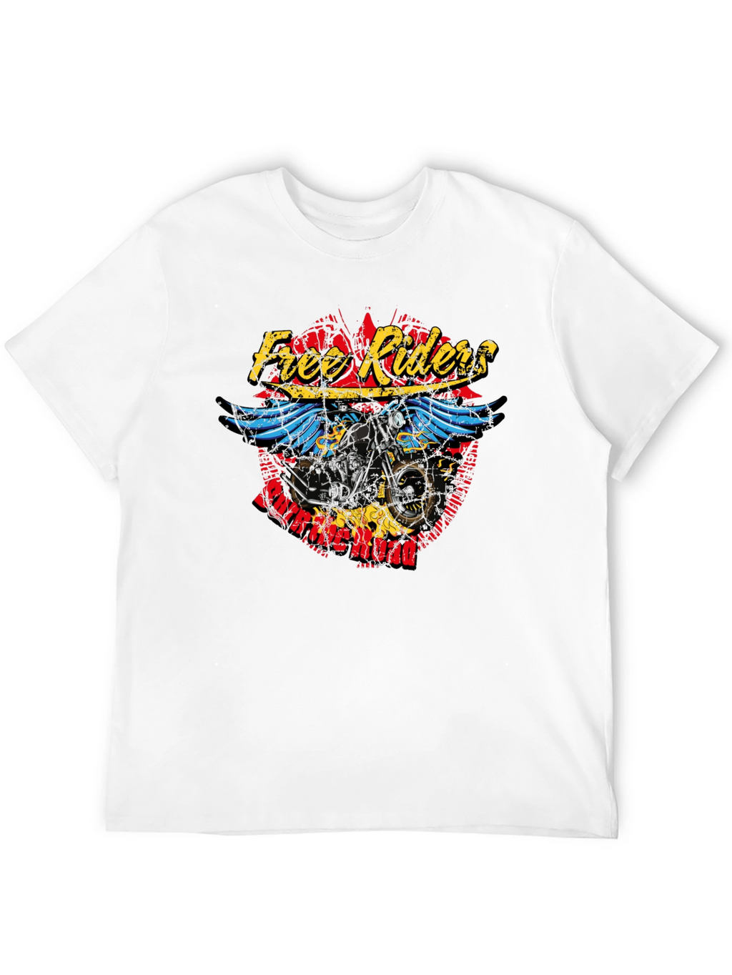 Free Riders Motorcycle Graphic T-Shirt - Black