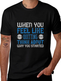 Motivational Fitness Graphic Tee - Why You Started