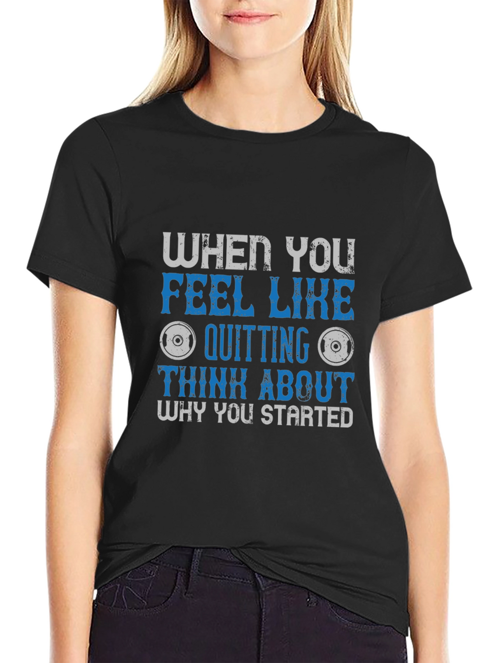 Motivational Fitness Graphic Tee - Why You Started